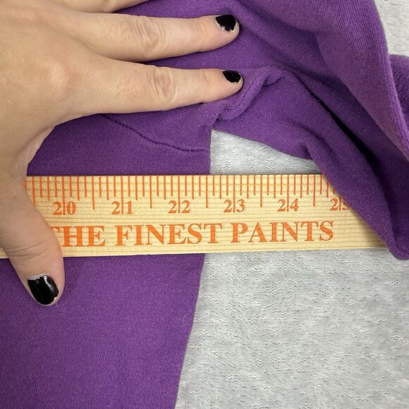 Vtg Quacker Factory Halloween Top Medium Purple Beaded Embroidered Ghouls Witch - Picture 6 of 10